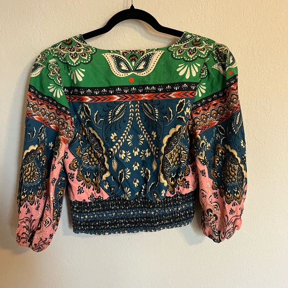 FARM Rio Multicolor Patchwork Blouse - Picture 5 of 6